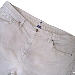 Johnnie-O Corduroy Pants Mens 38X34 Beige Khaki 5-Pocket Stretch Fine YKK READ